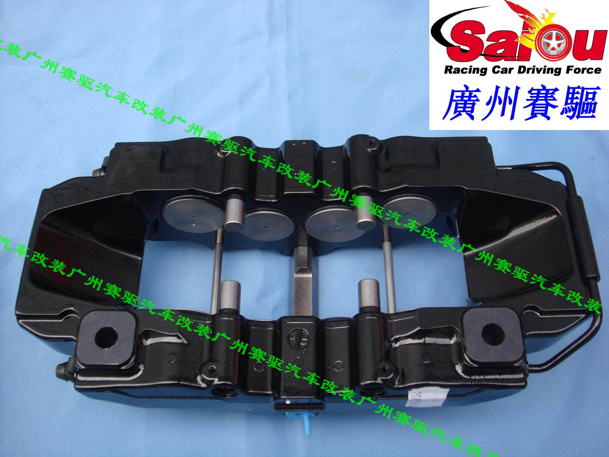 意大利BREMBO 黑色競技版八活塞剎車卡鉗 BREMBO 8活塞剎車鮑魚 大大縮短剎車距離