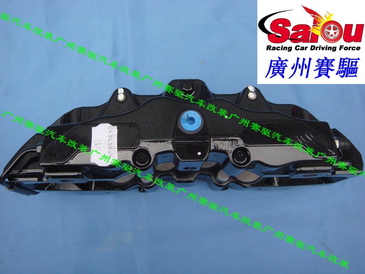 意大利BREMBO 黑色競技版八活塞剎車卡鉗 BREMBO 8活塞剎車鮑魚 大大縮短剎車距離
