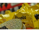 意大利原裝進口BREMBO 大六活塞卡鉗 黃色鮑魚